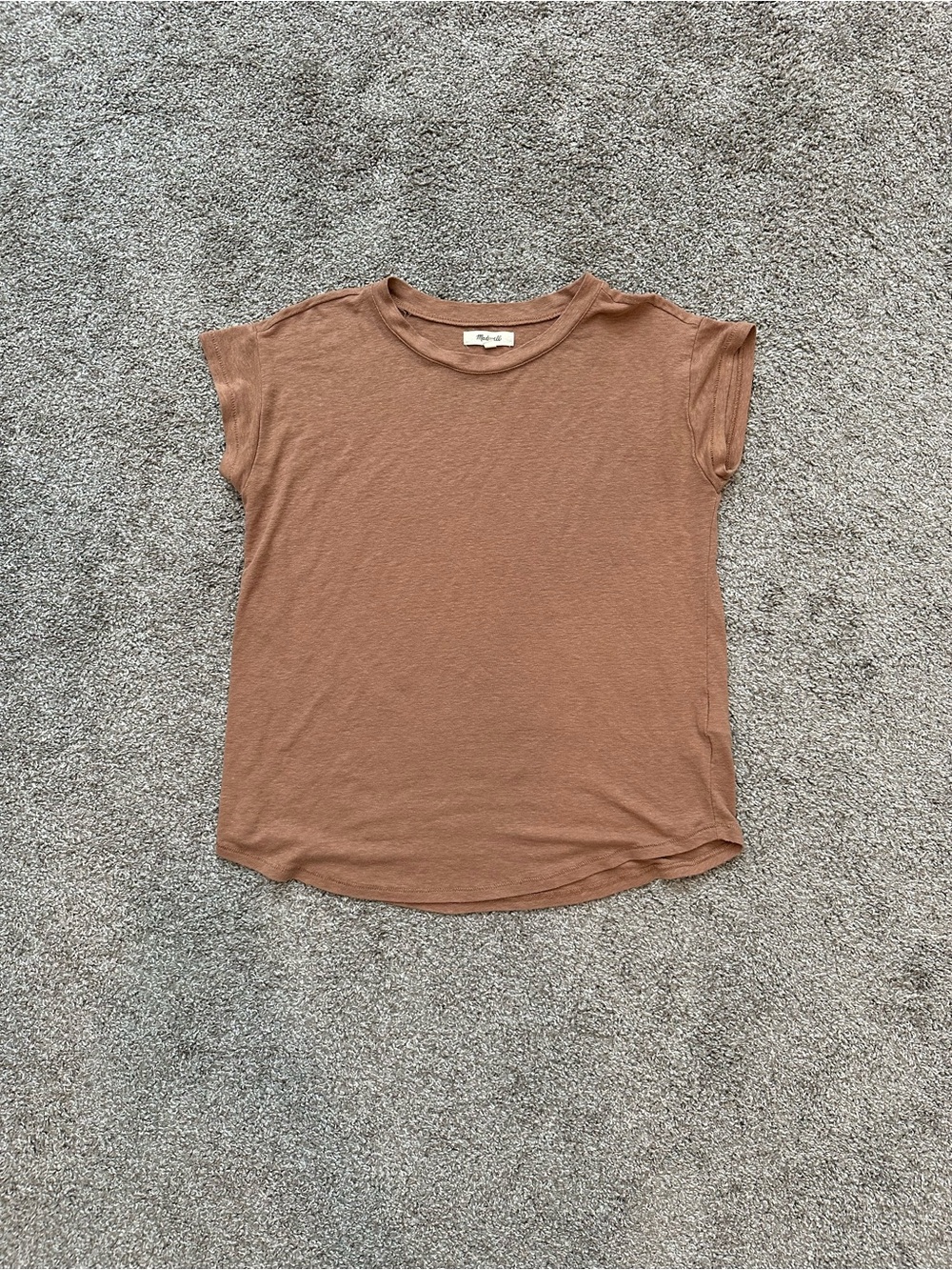 madewell linen blend asbury tee / t-shirt